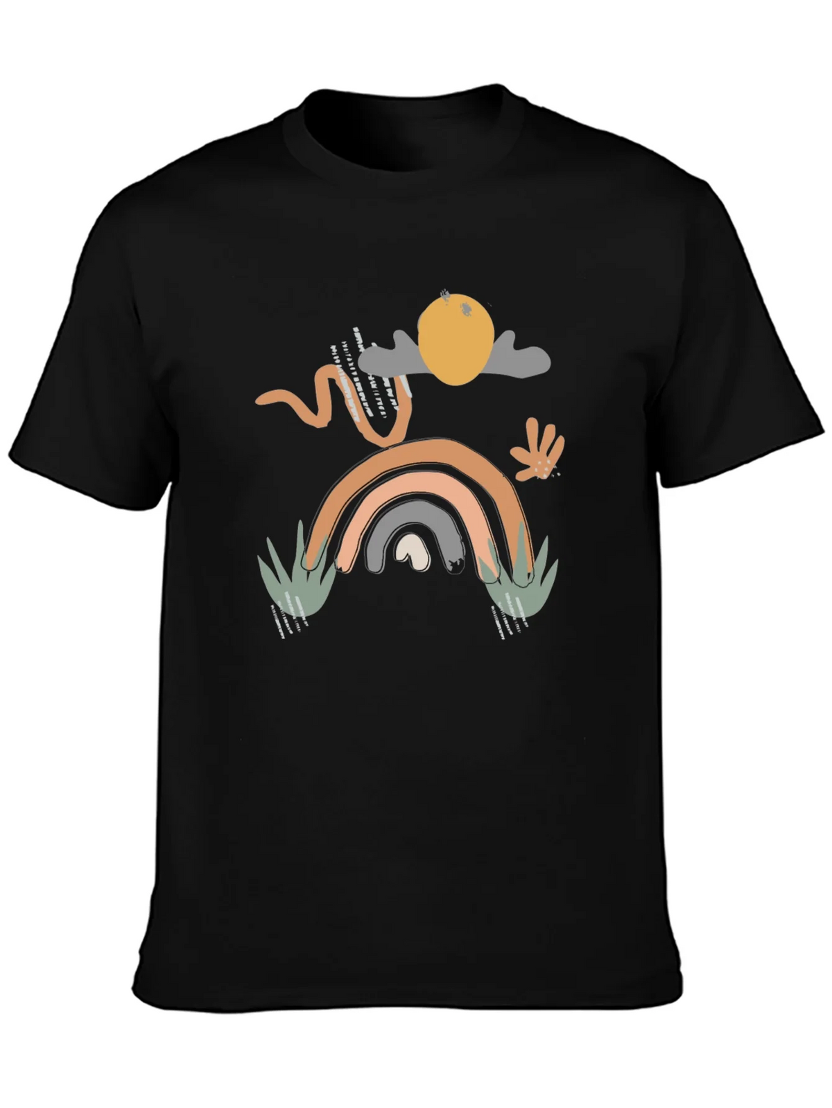 Abstract Boho Graphic Print T-Shirt product image 3
