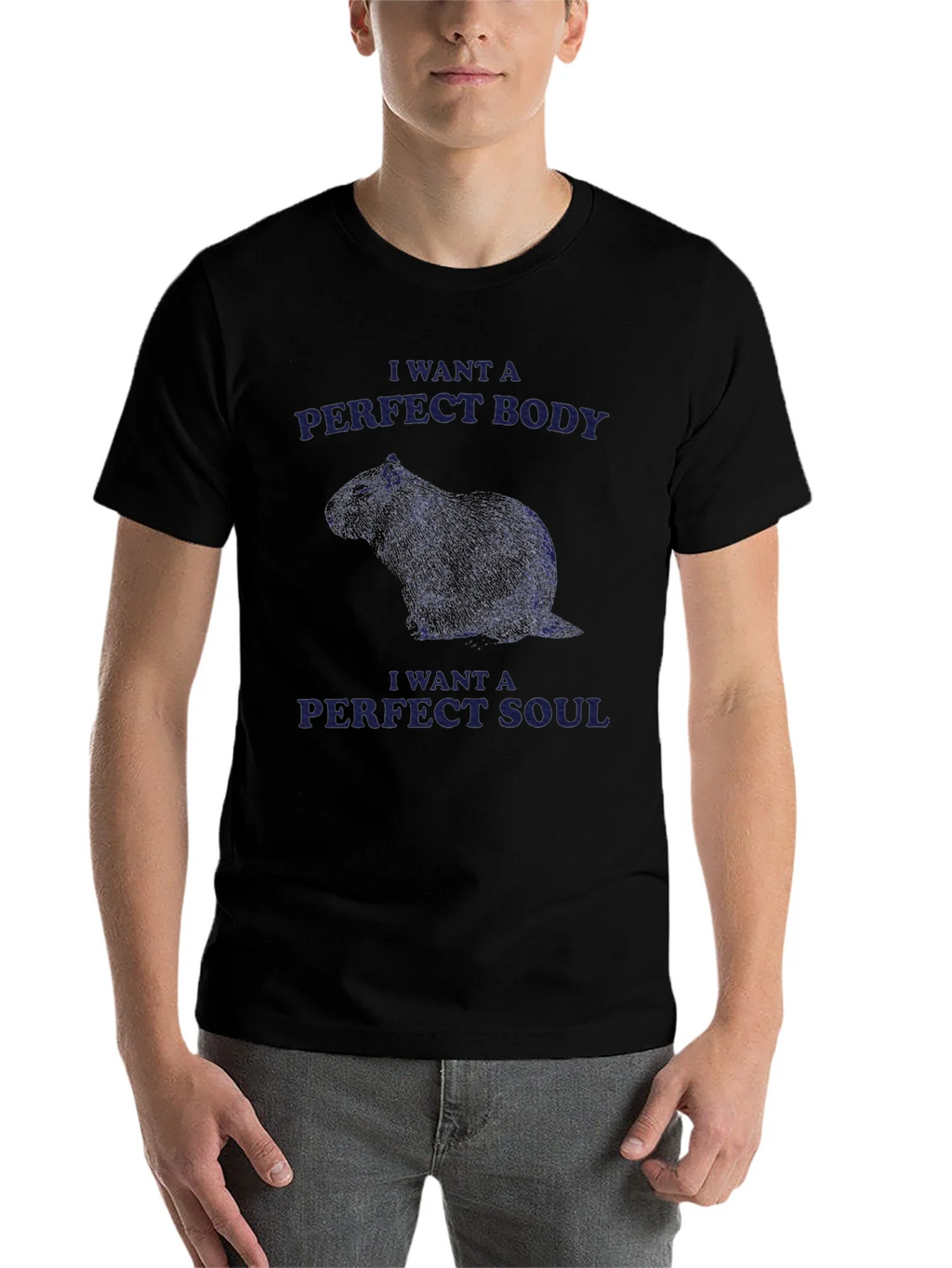 Capybara Perfect Body Soul Graphic Tee product image 4