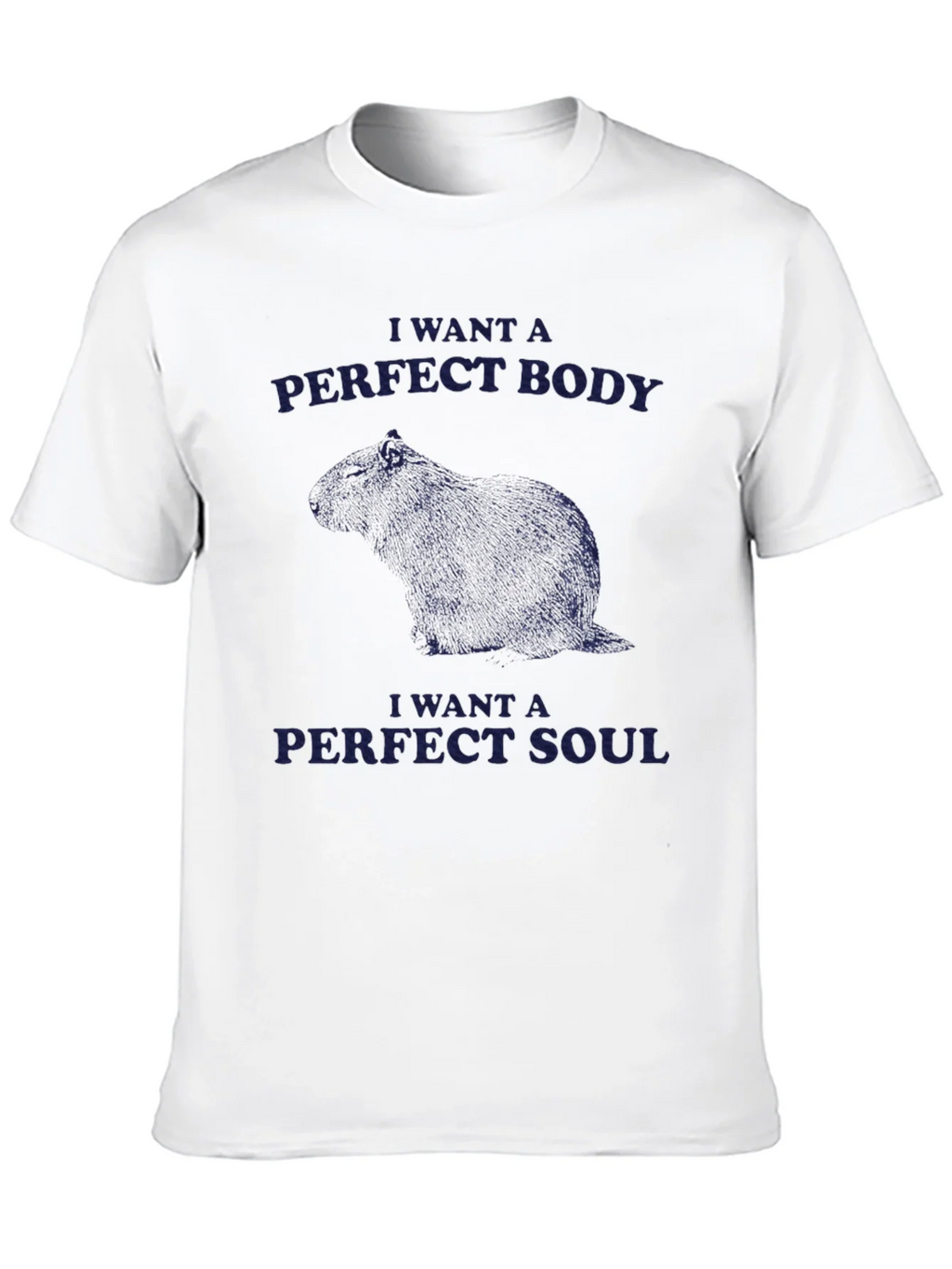 Capybara Perfect Body Soul Graphic Tee product image 9
