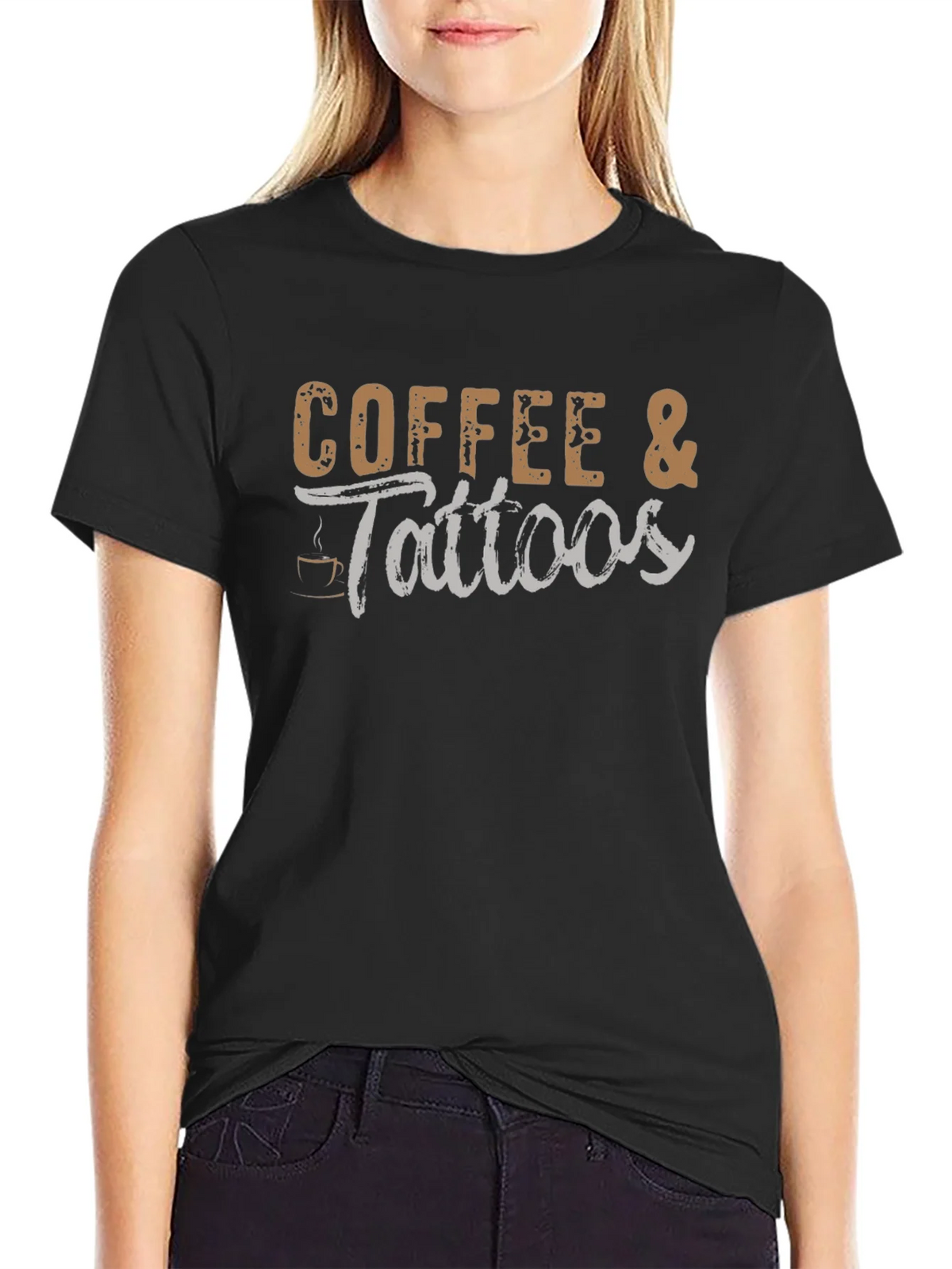 Coffee & Tattoos Black T-Shirt product image 2