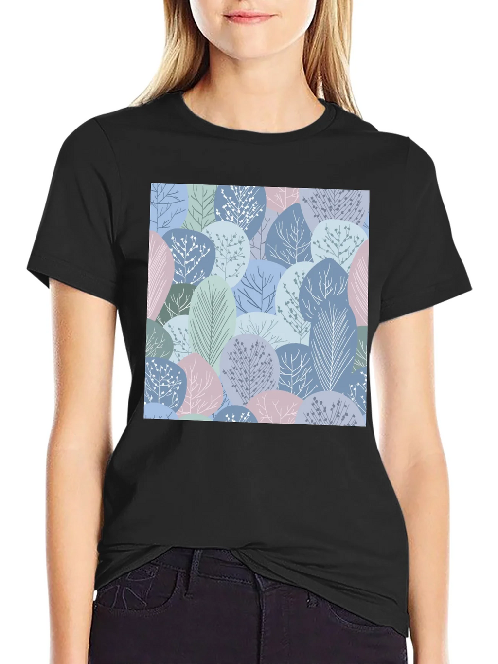 Abstract Forest Print Mens T-Shirt product image 2