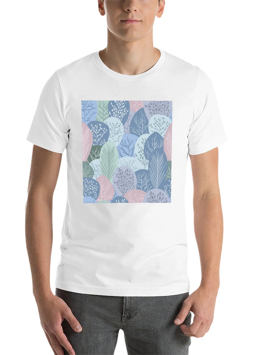 Abstract Forest Print Mens T-Shirt product image 10