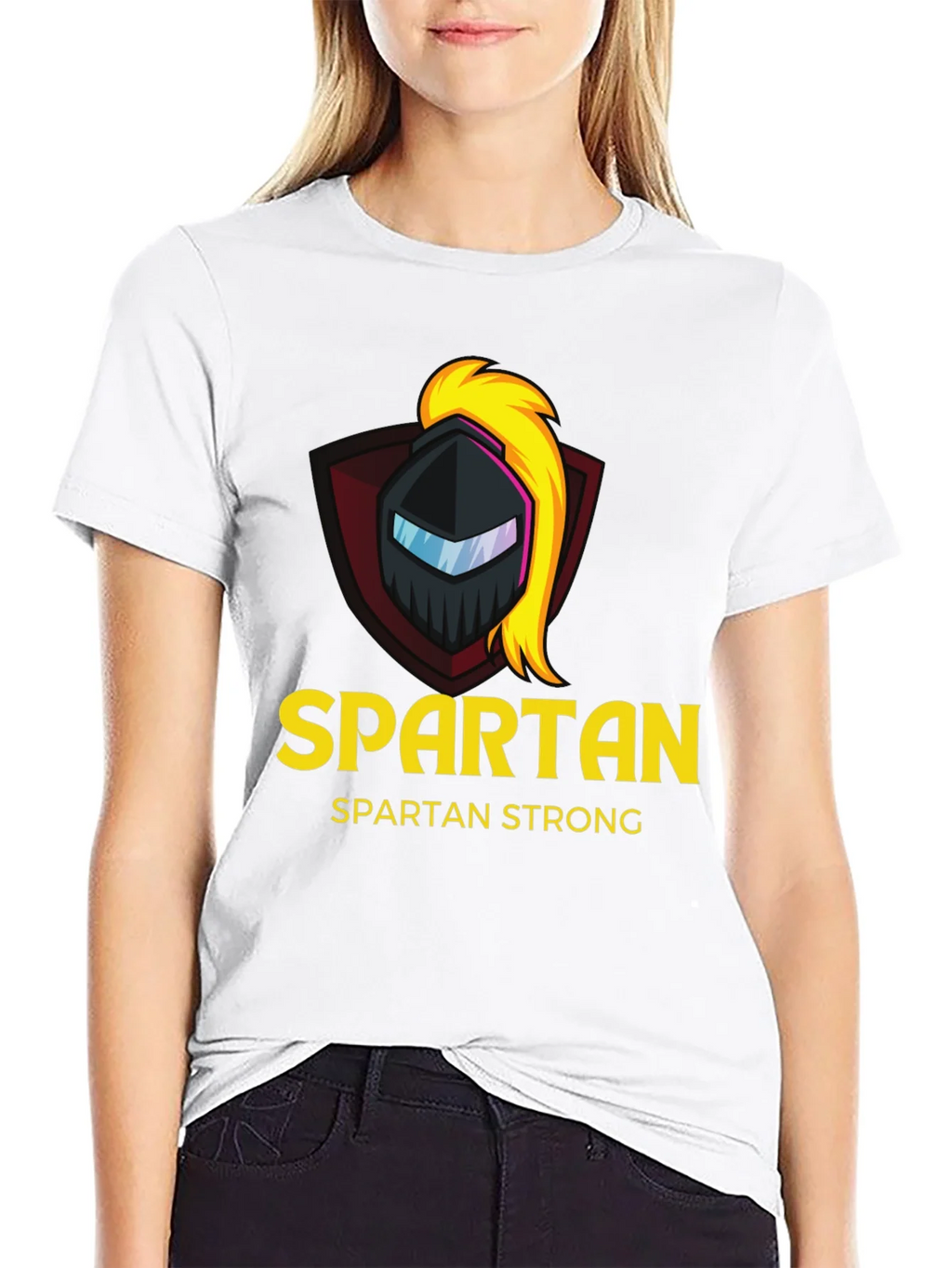 Spartan Strong Black T-Shirt - Warrior Design product image 8
