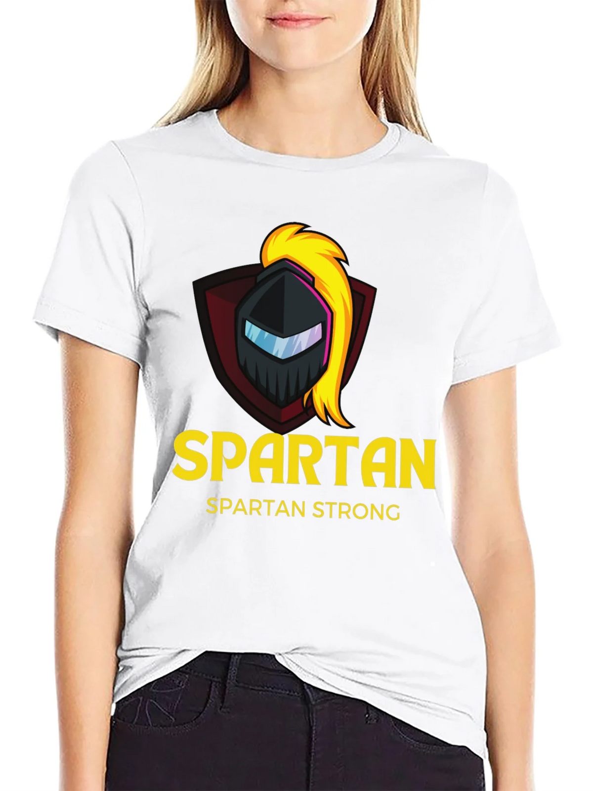 Spartan Strong Black T-Shirt - Warrior Design product image 8