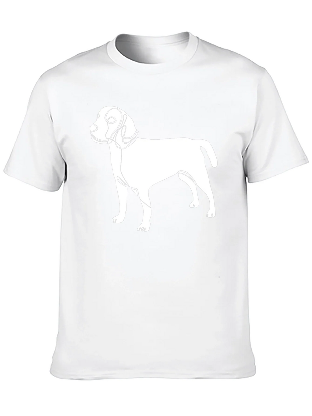 Abstract Dog Line Art Graphic T-Shirt product image 9