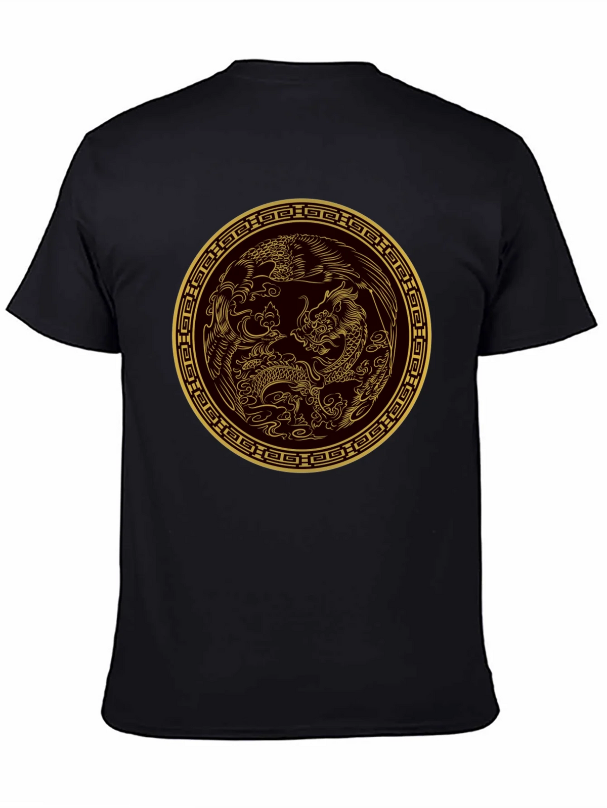 Dragon & Phoenix Graphic Tee - Black product image 4