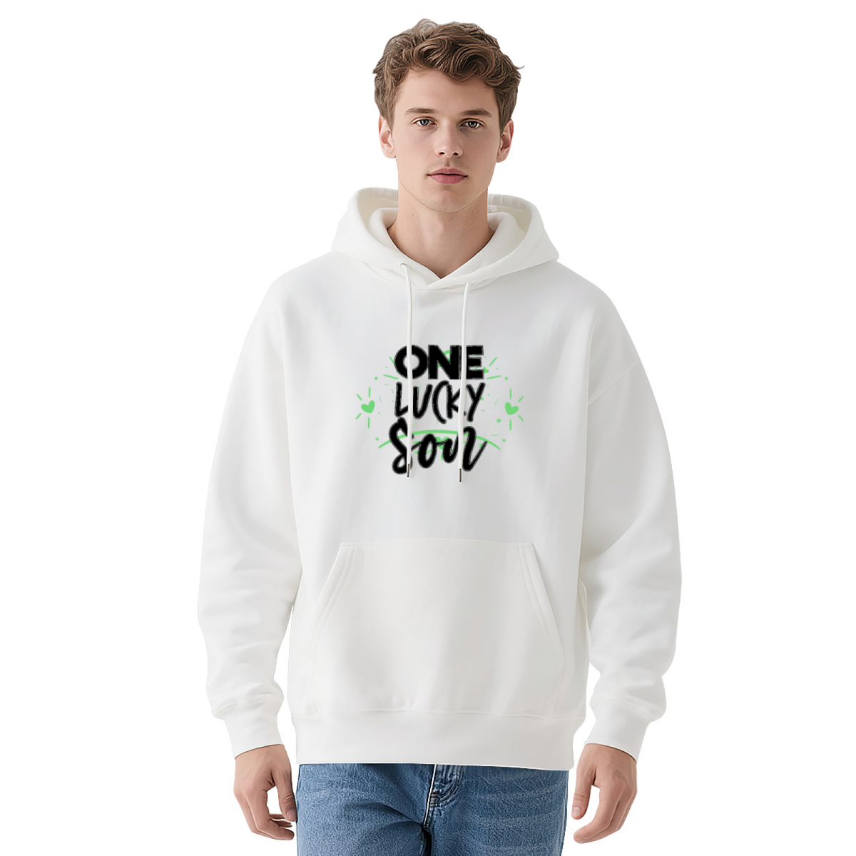 Lucky Pullover Hoodie - Bold Statement Graphic #0676 product image 1