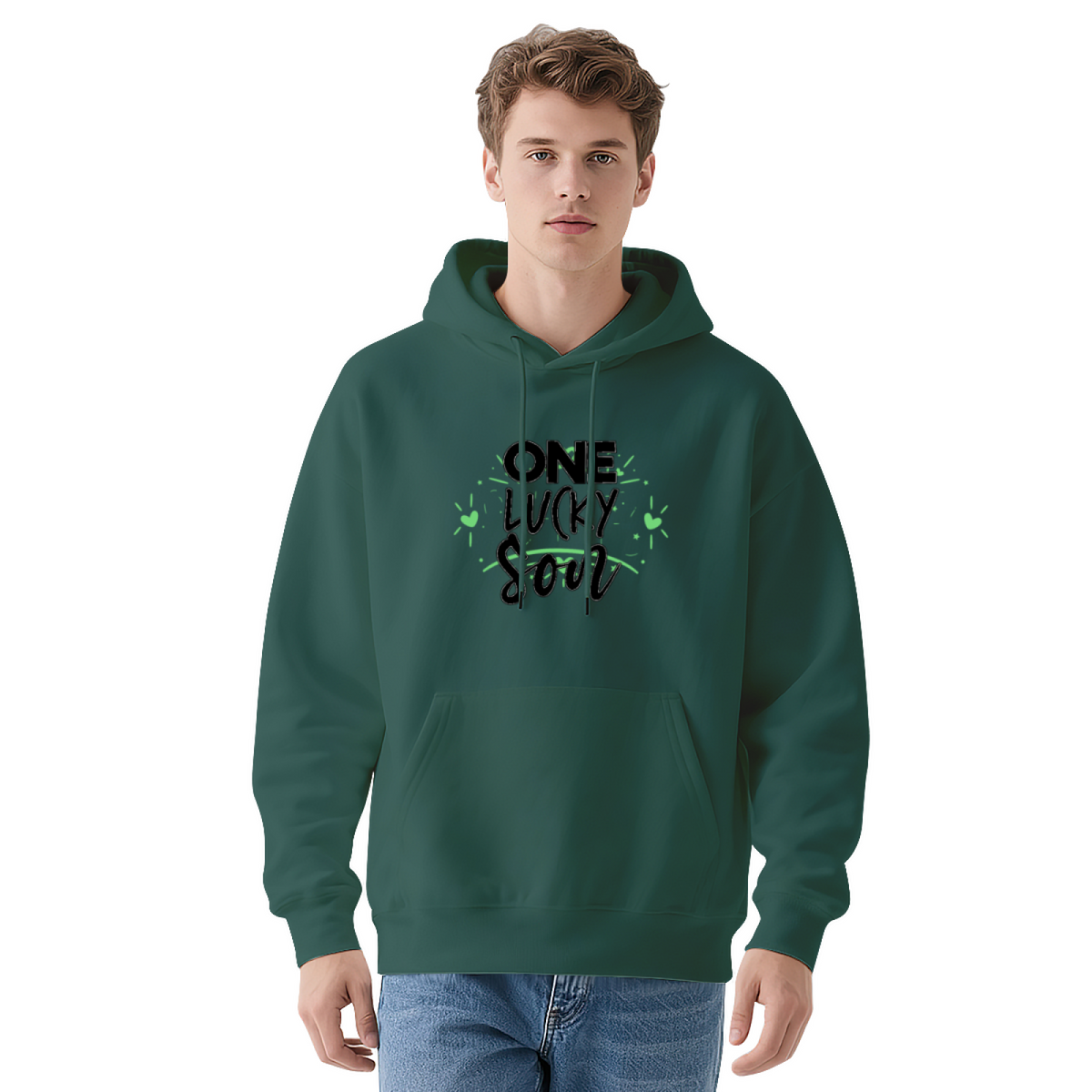 Lucky Pullover Hoodie - Bold Statement Graphic #0676 product image 13