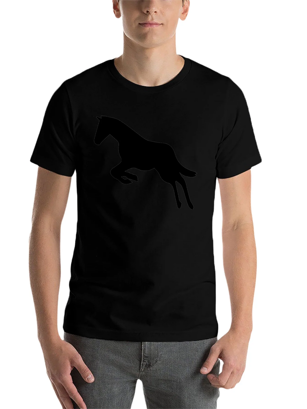 Black Horse Silhouette Graphic Tee product image 4