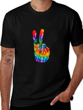 Peace Sign Tie-Dye Graphic Tee product image 1