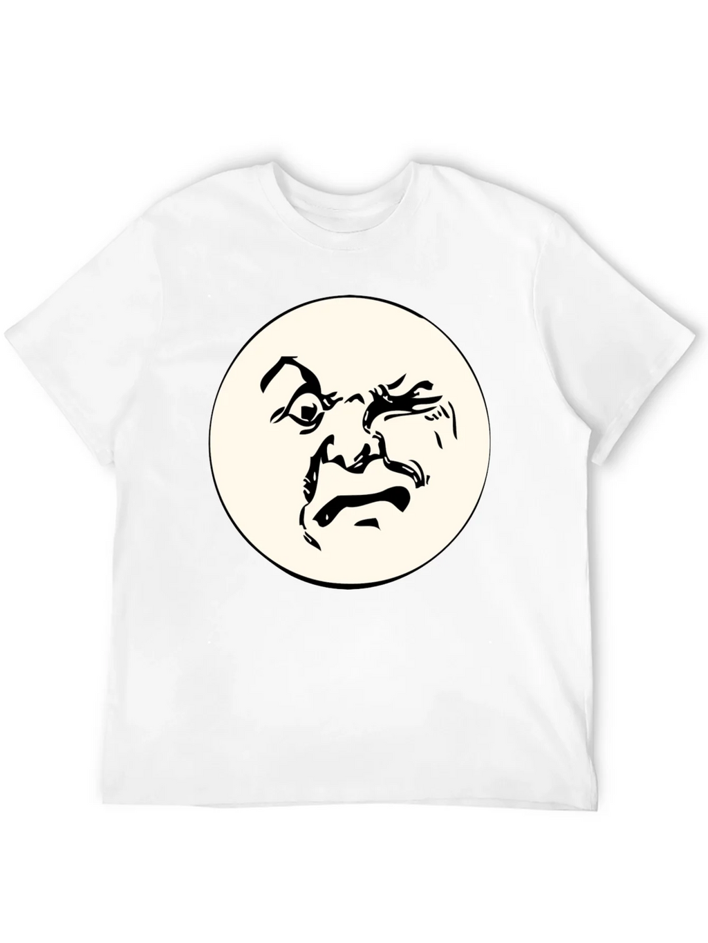 Abstract Face Graphic Black T-Shirt - Unique Design product image 11