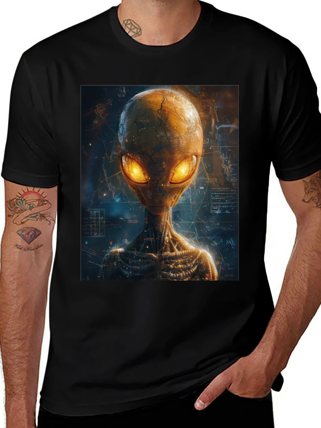 Alien Graphic Print T-Shirt product image 1