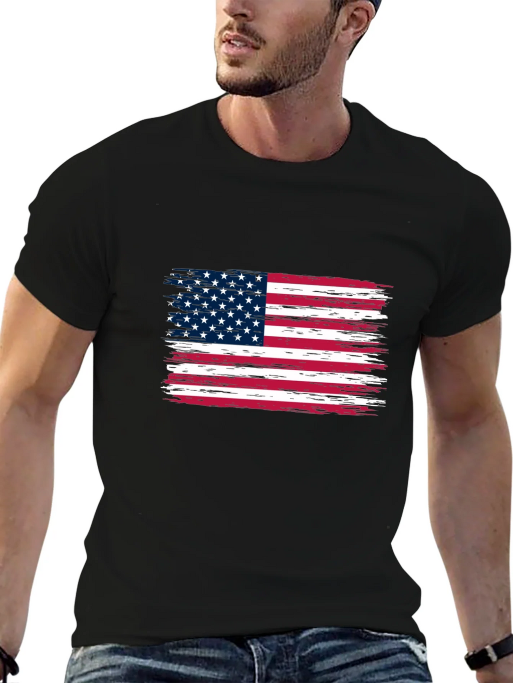 American Flag Graphic Print Tee product image 6