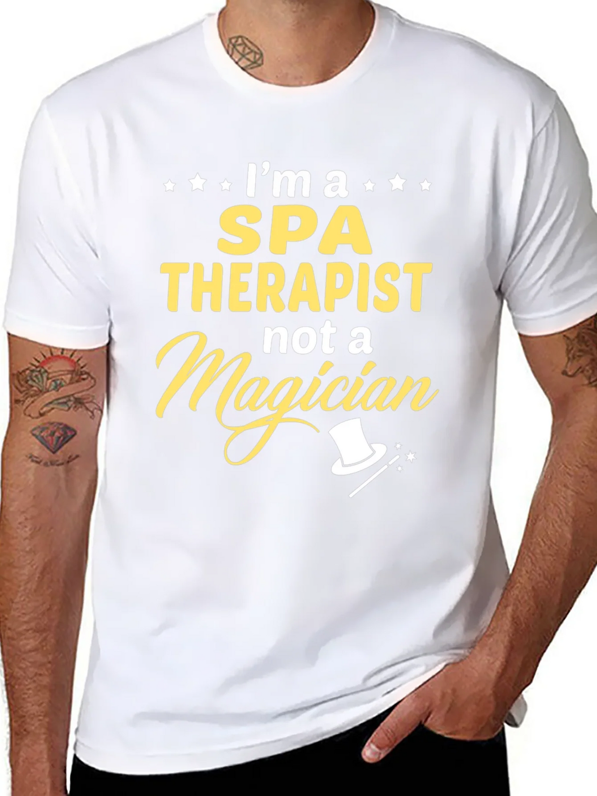 Spa Therapist Novelty Graphic T-Shirt product image 7