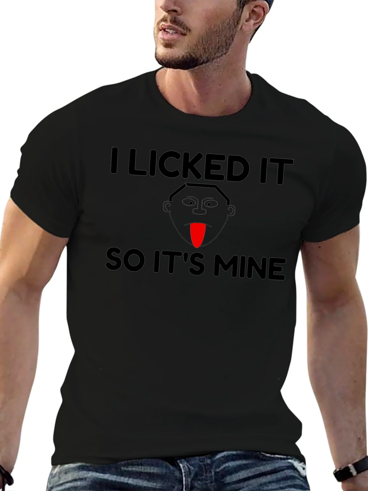 I Licked It So Its Mine Funny T-Shirt product image 6