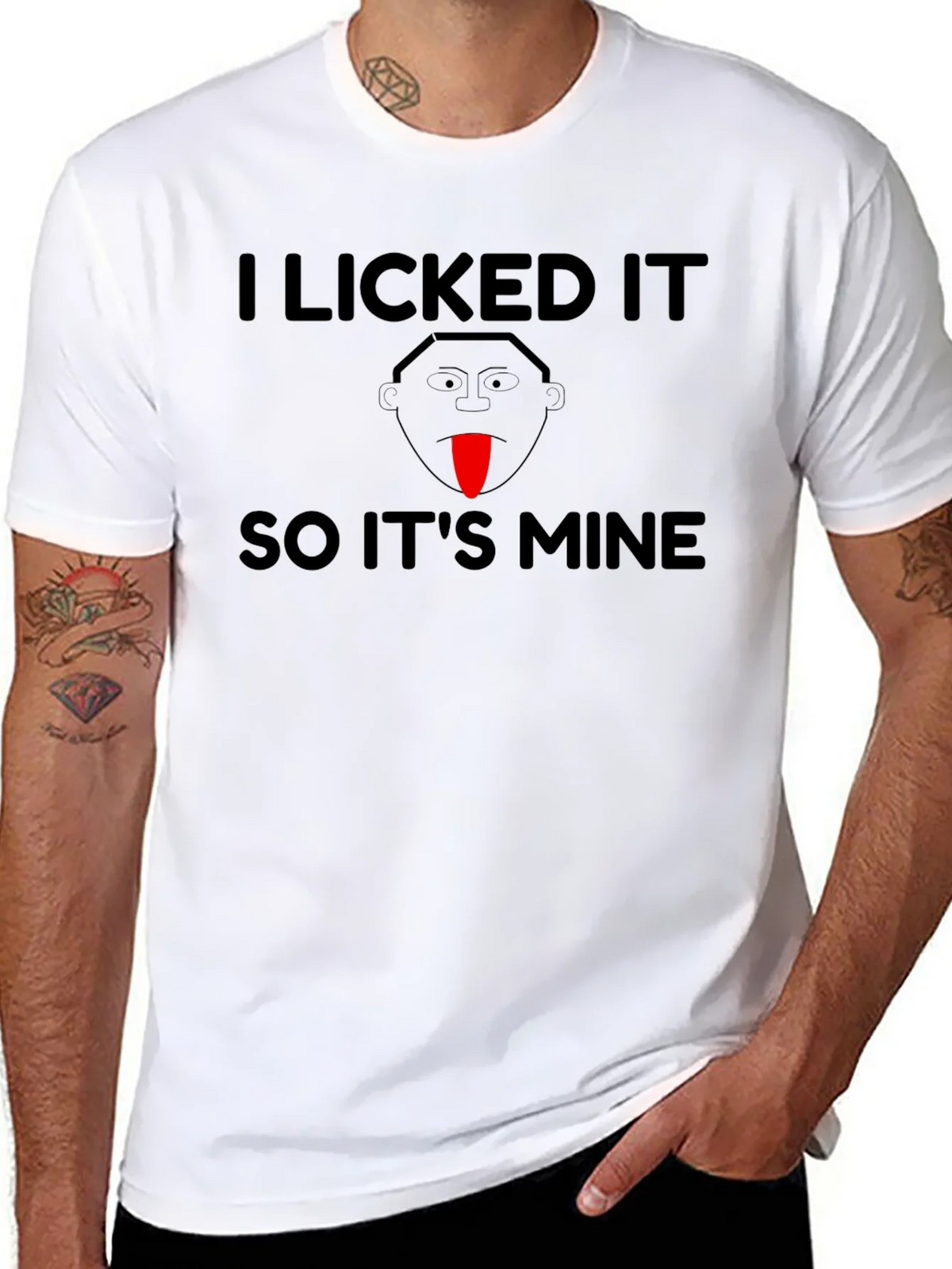 I Licked It So Its Mine Funny T-Shirt product image 7