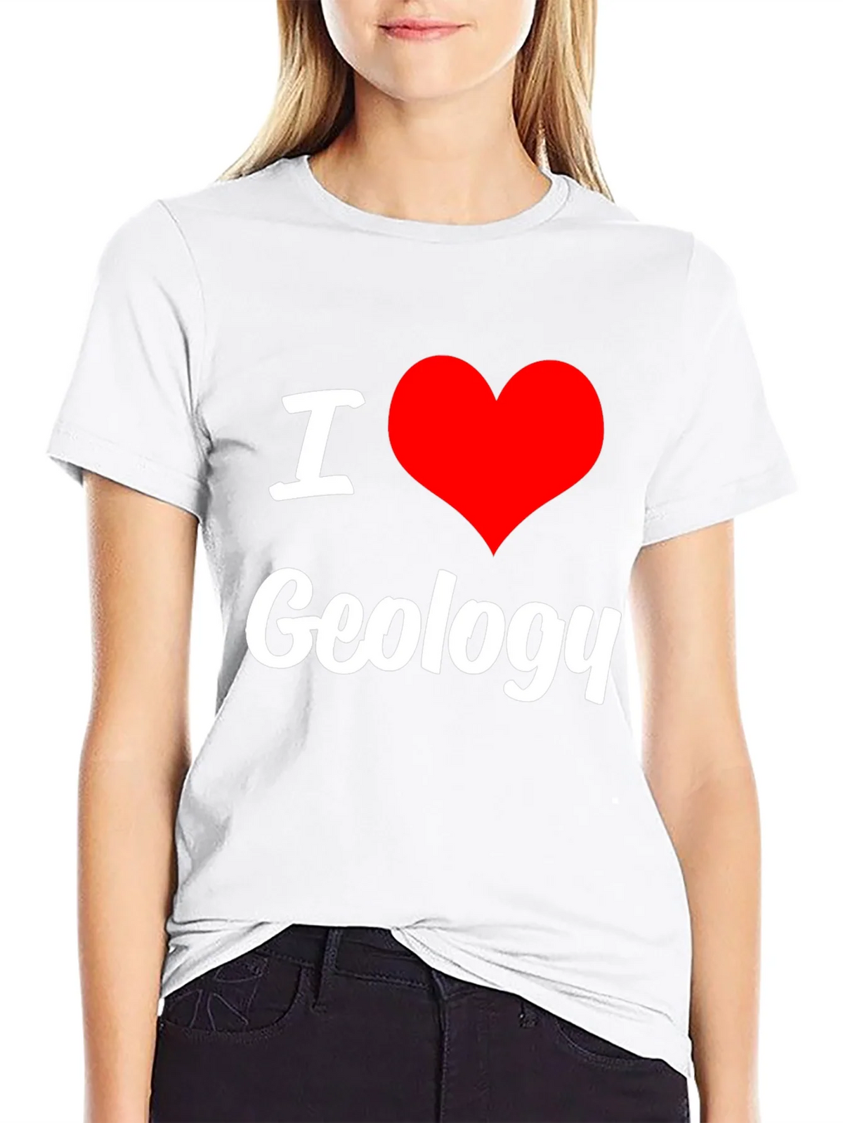 I Love Geology Black T-Shirt product image 8