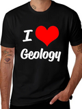 I Love Geology Black T-Shirt product image 1
