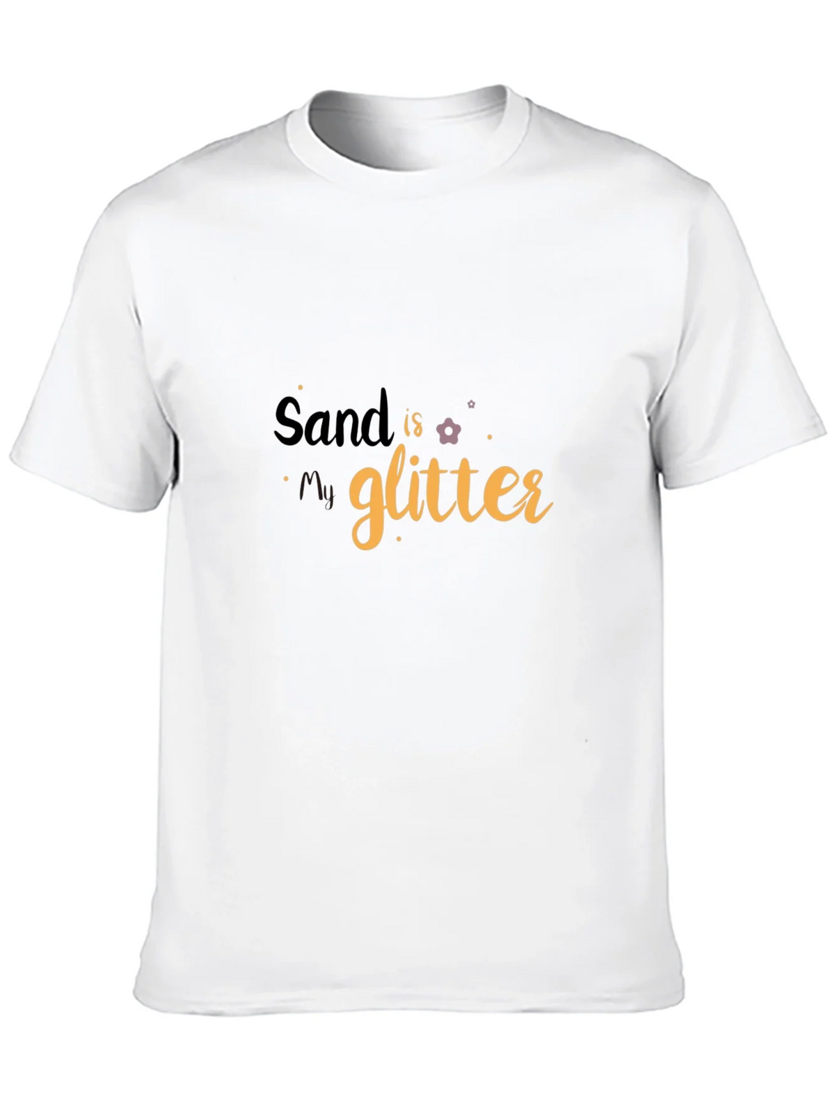 Sand is My Glitter Graphic Tee - Black Cotton T-Shirt product image 9