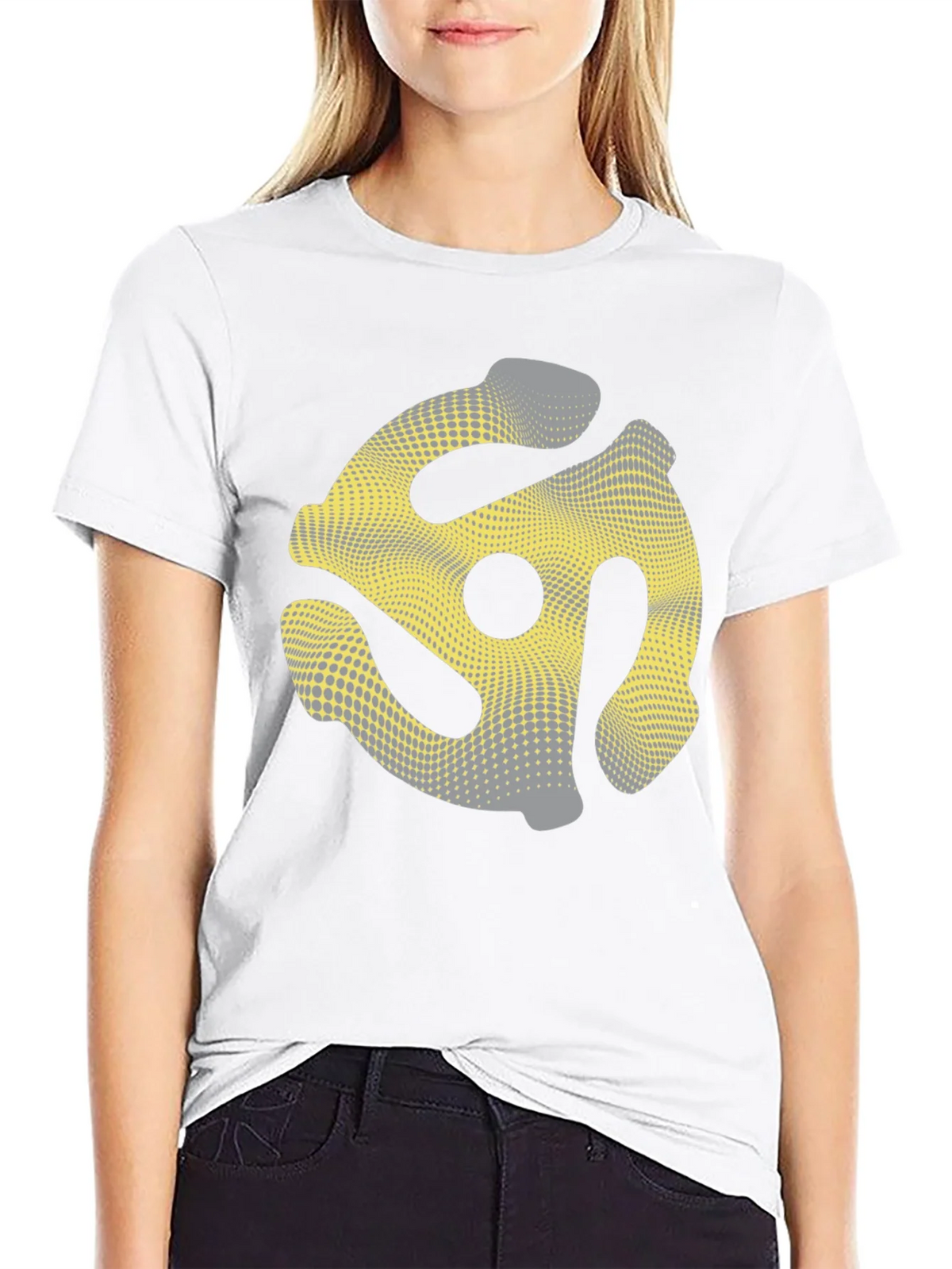 Retro Record Adapter T-Shirt - Black product image 8