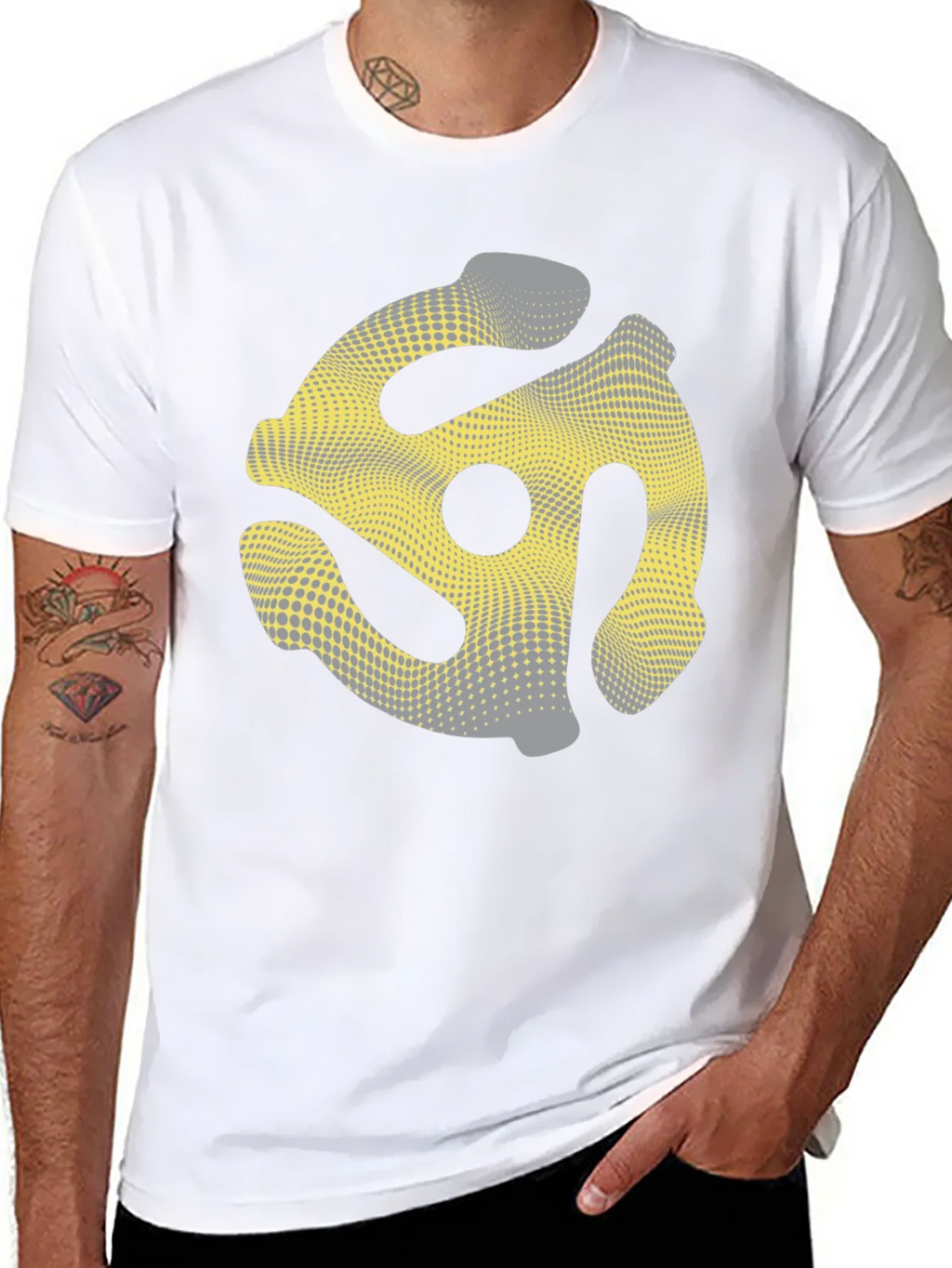 Retro Record Adapter T-Shirt - Black product image 7