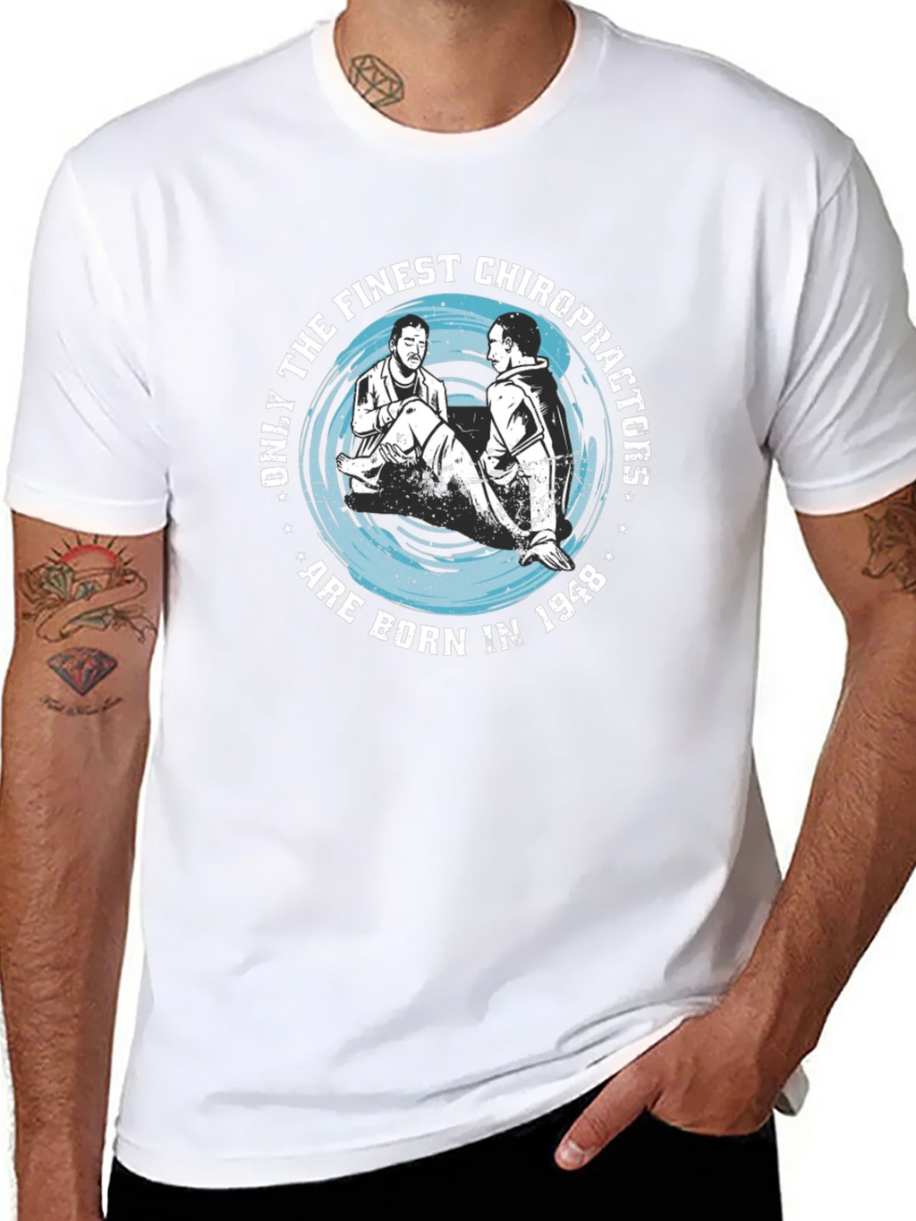 Finest Chiropractors Born in 1948 T-Shirt product image 5