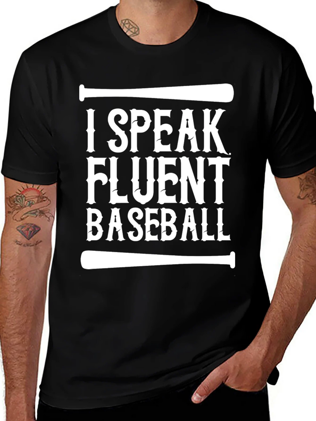 Funny I Speak Fluent Baseball Graphic T-Shirt product image 1