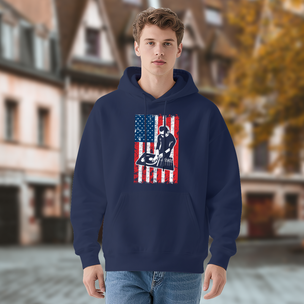 Hand Drawn Art Hoodie - Illustrated Design Pullover #0593 product image 4