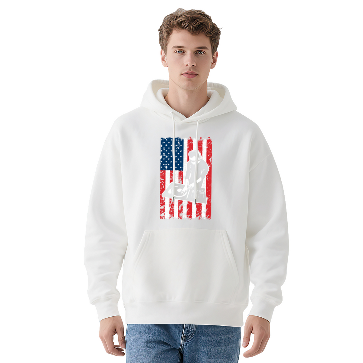 Hand Drawn Art Hoodie - Illustrated Design Pullover #0593 product image 10