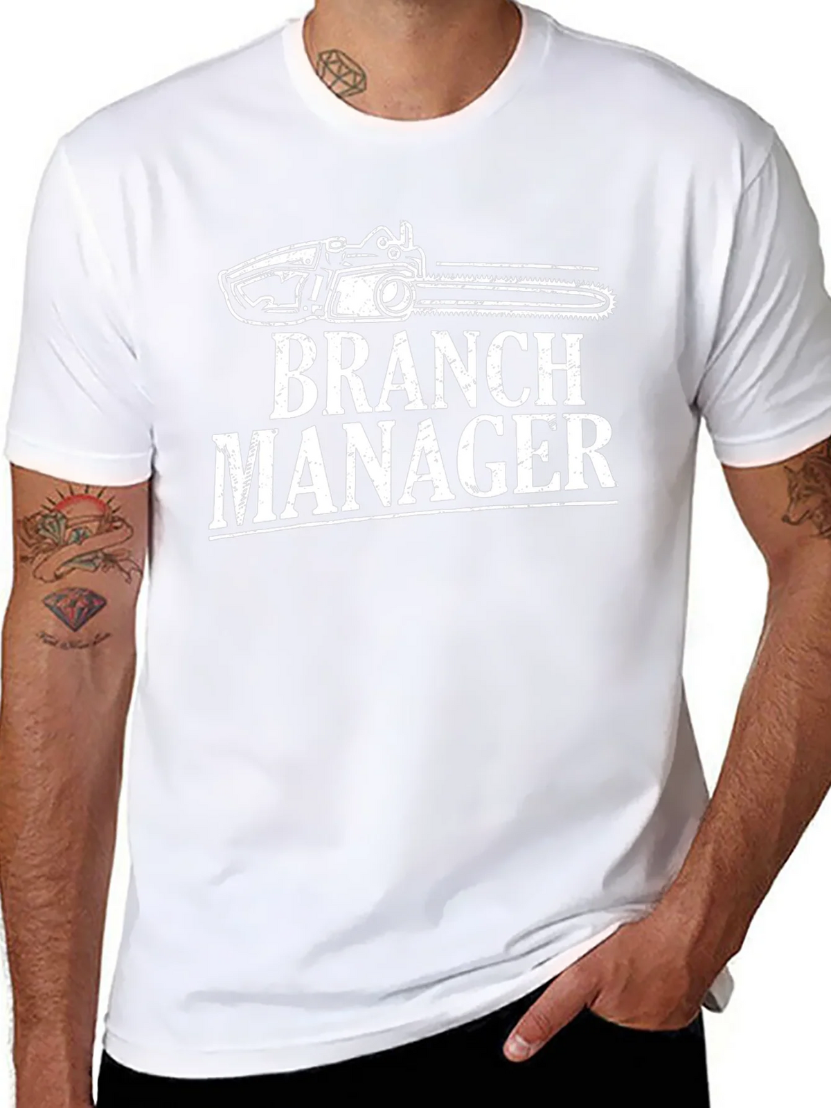 Branch Manager T-Shirt - Funny Chainsaw Graphic Tee product image 7