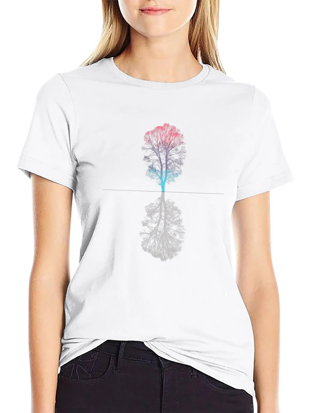 Abstract Tree Graphic Tee - Black T-Shirt product image 8