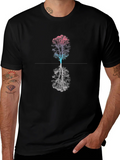 Abstract Tree Graphic Tee - Black T-Shirt product image 1