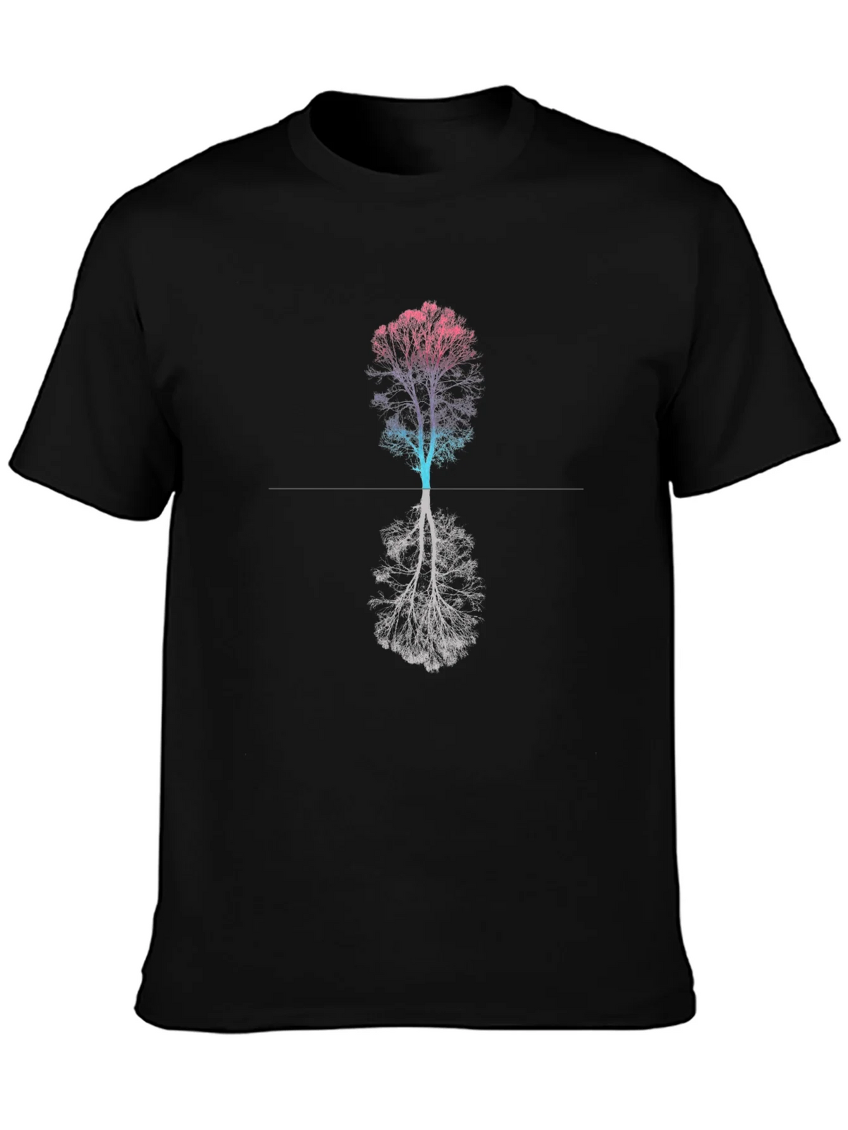 Abstract Tree Graphic Tee - Black T-Shirt product image 3