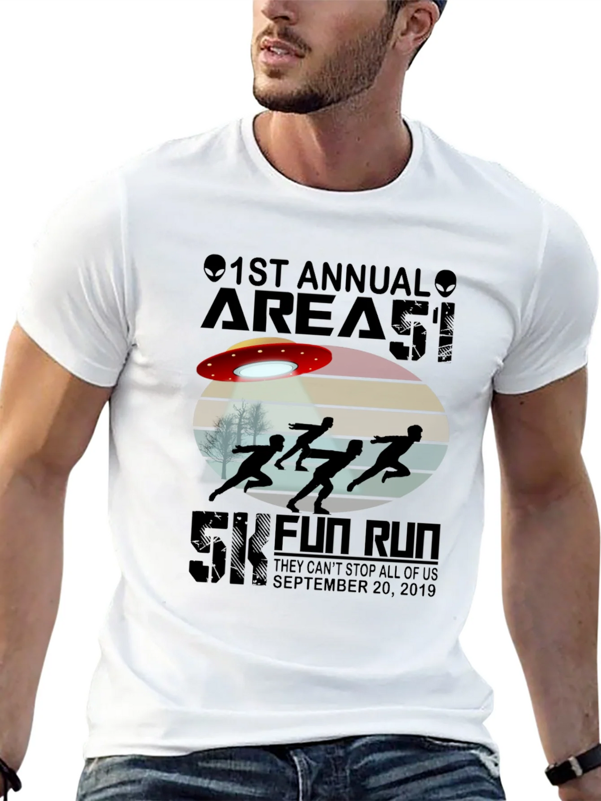 Area 51 5K Fun Run T-Shirt September 20 2019 Black product image 12