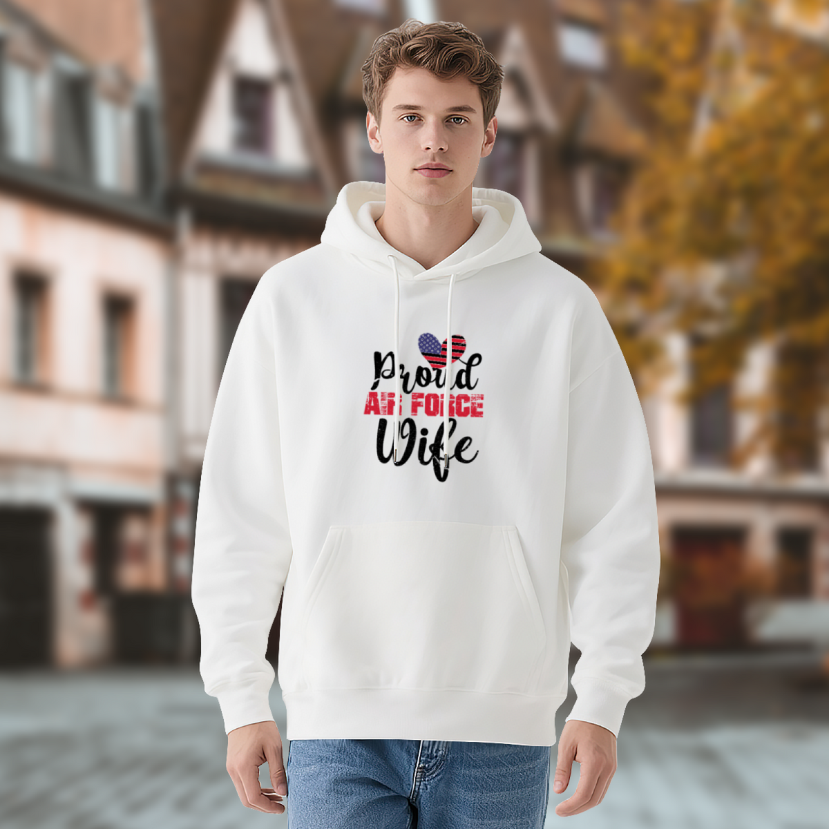 Patriotic American Hoodie - Trendy Streetwear Graphic product image 4