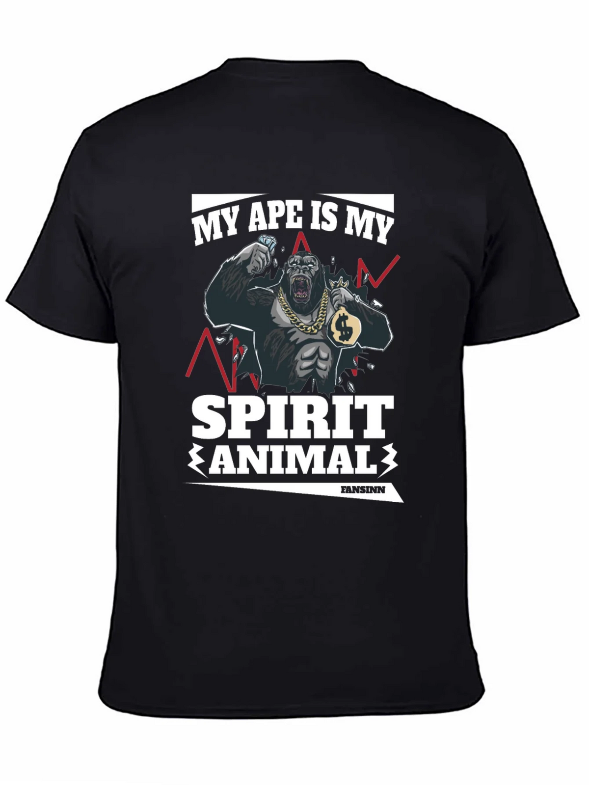 Ape Spirit Animal Graphic T-Shirt product image 4