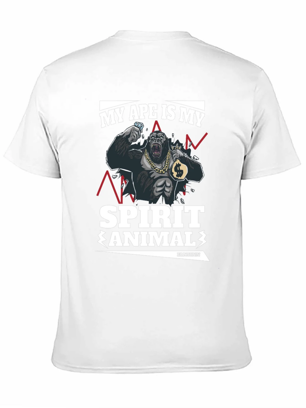 Ape Spirit Animal Graphic T-Shirt product image 10