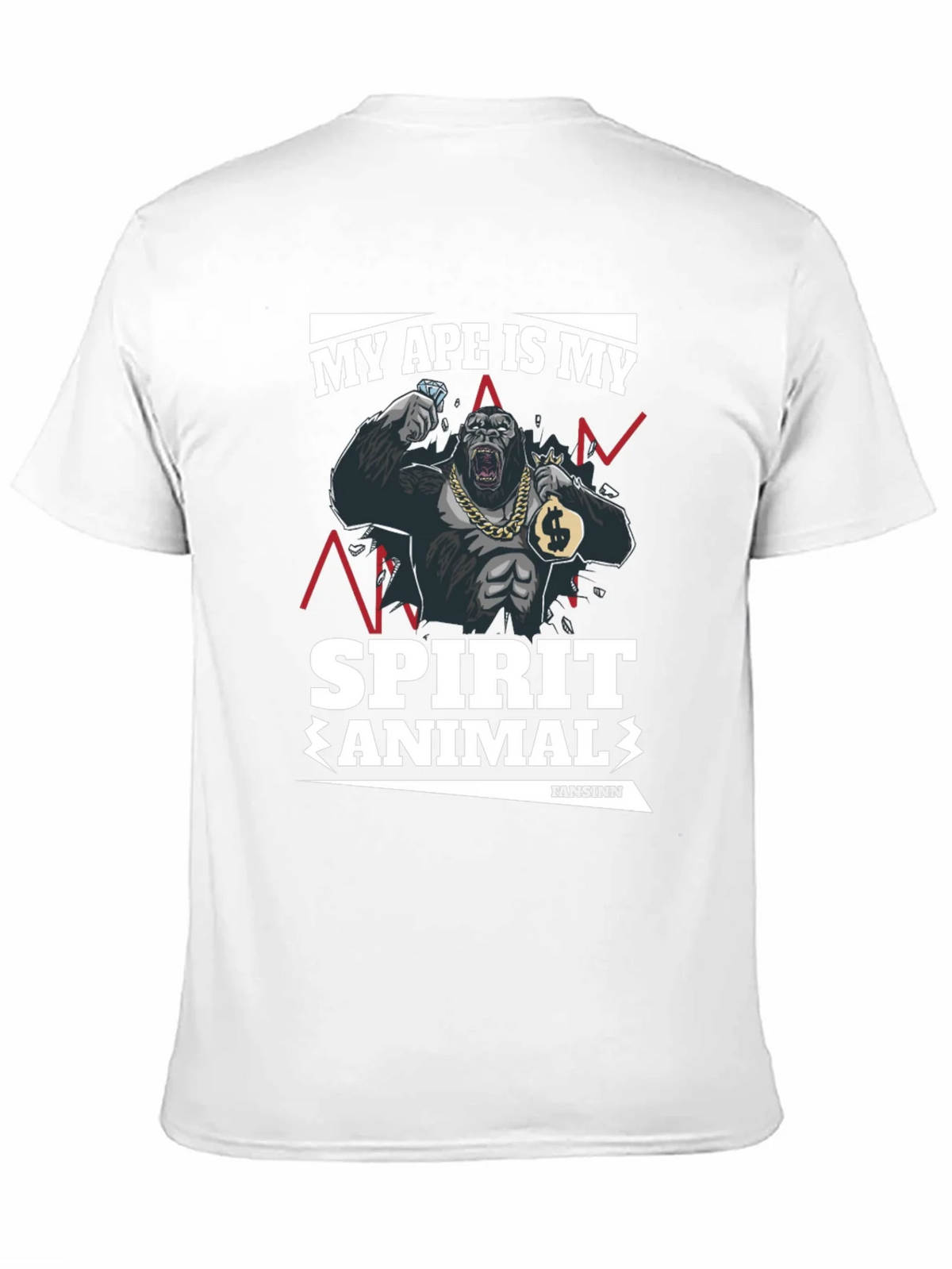 Ape Spirit Animal Graphic T-Shirt product image 10