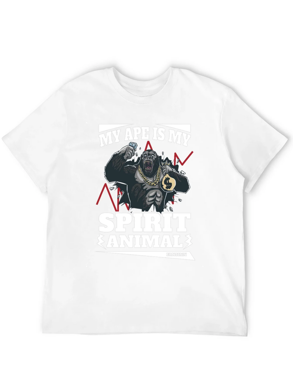 Ape Spirit Animal Graphic T-Shirt product image 11