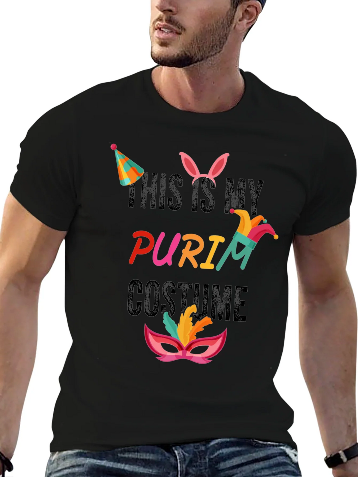 Purim Costume T-Shirt: This is My Tee product image 6