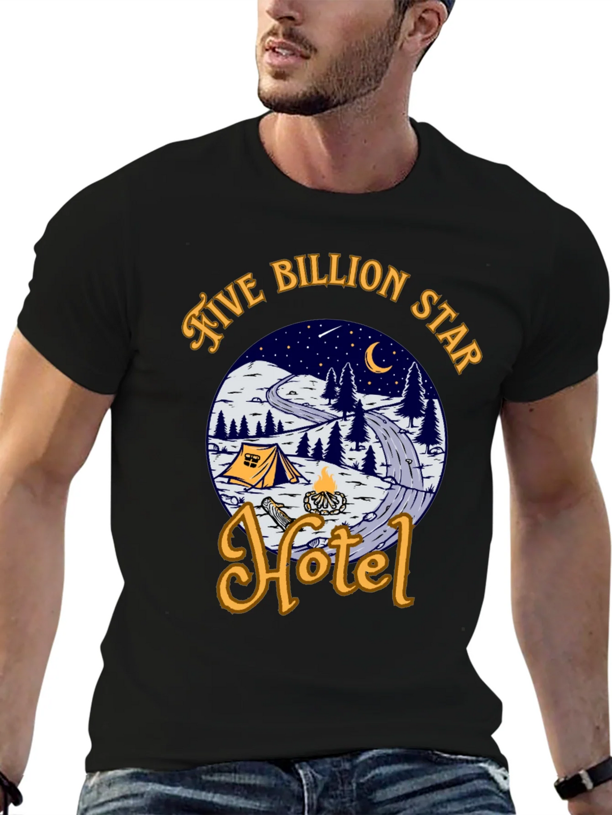 Five Billion Star Hotel Graphic T-Shirt product image 6