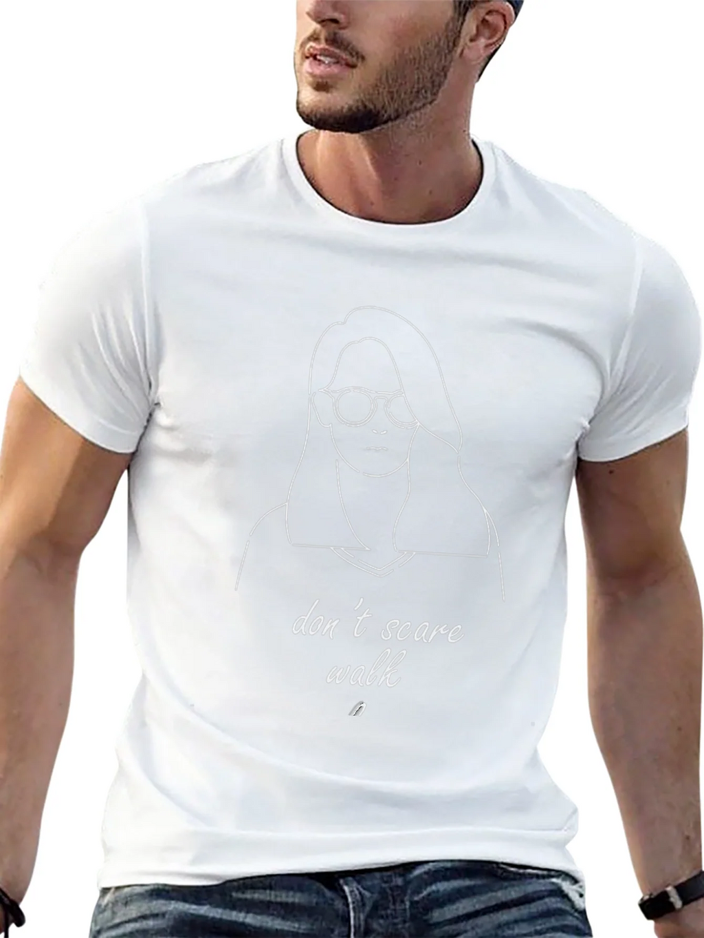 Dont Scare Walk Graphic Tee - Black Unisex T-Shirt product image 12