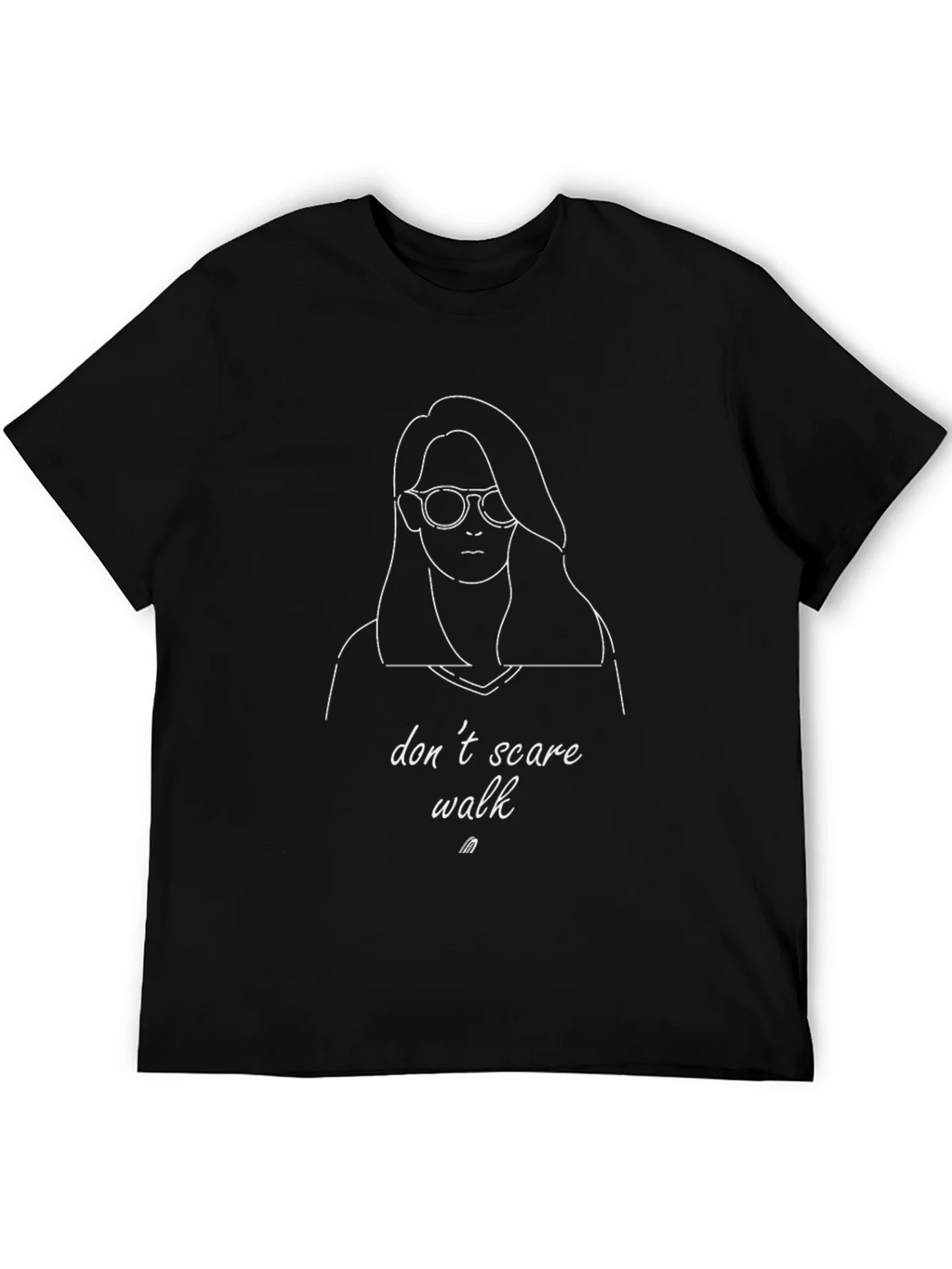 Dont Scare Walk Graphic Tee - Black Unisex T-Shirt product image 5