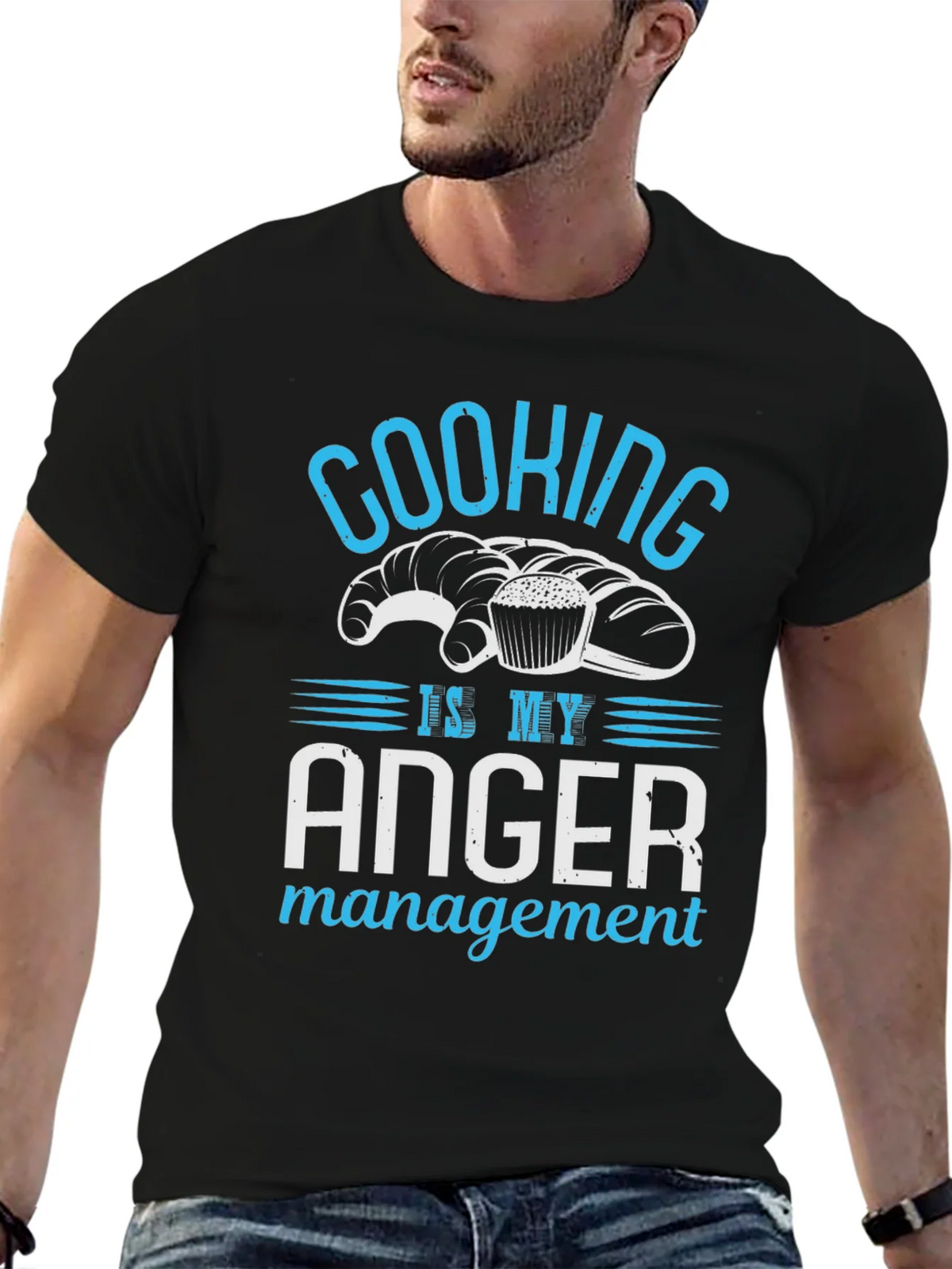 Cooking Anger Management T-Shirt Funny Chef Baker Tee product image 6
