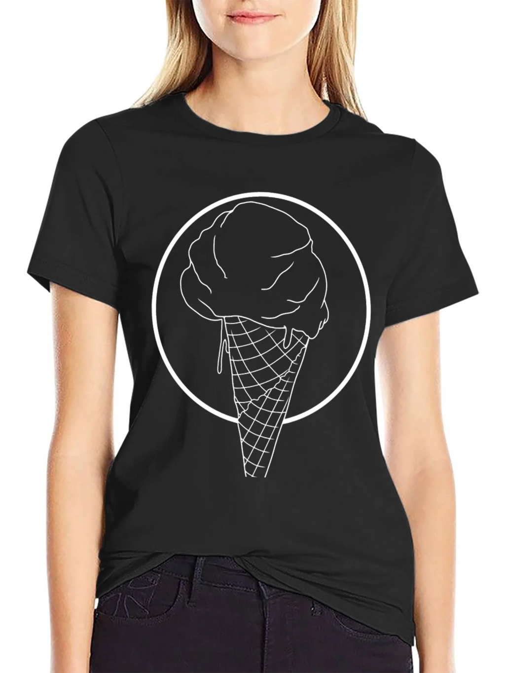 Cool Ice Cream Cone Graphic T-Shirt product image 1