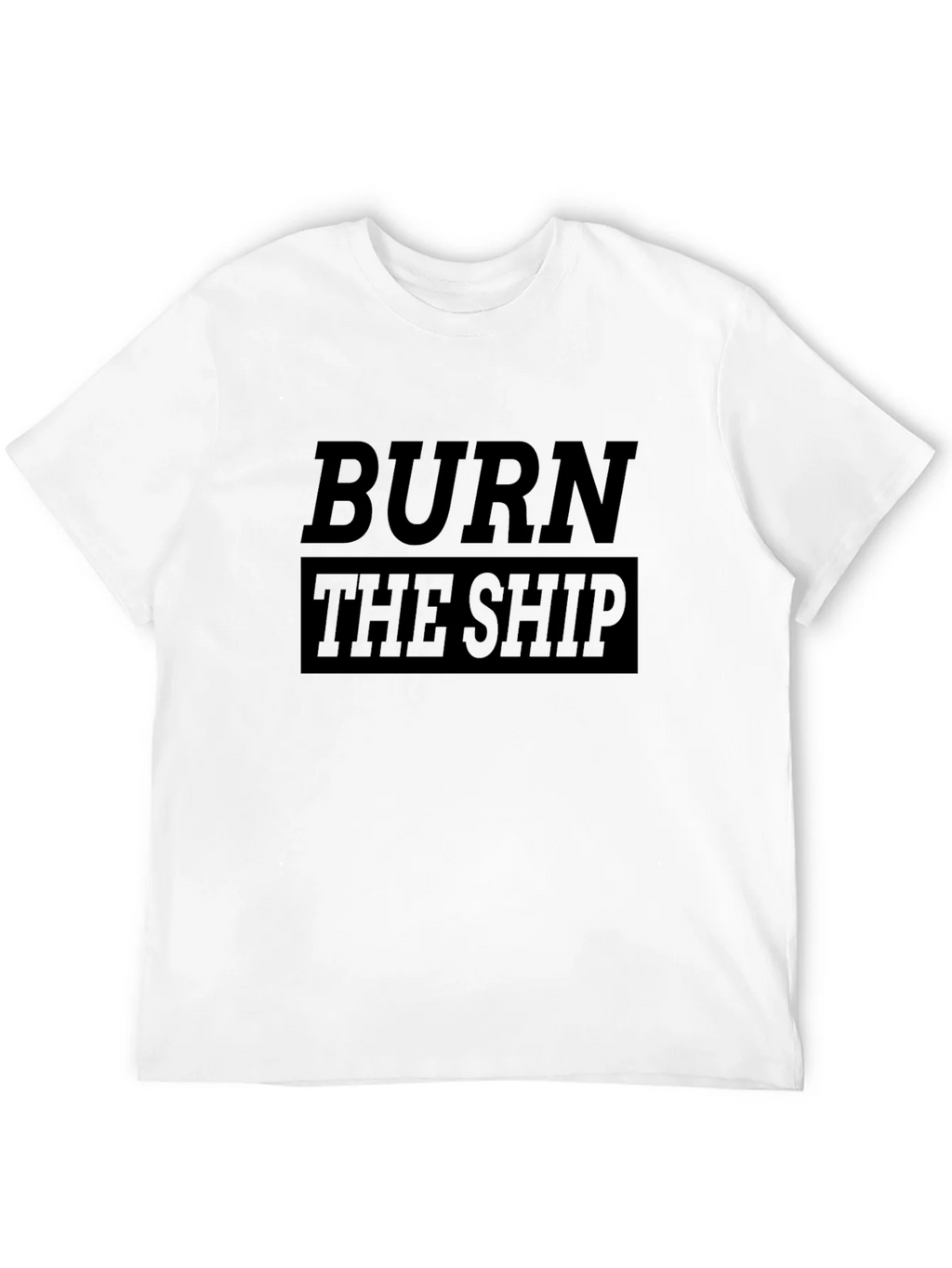 Burn the Ship Graphic Tee - Black Cotton T-Shirt product image 11