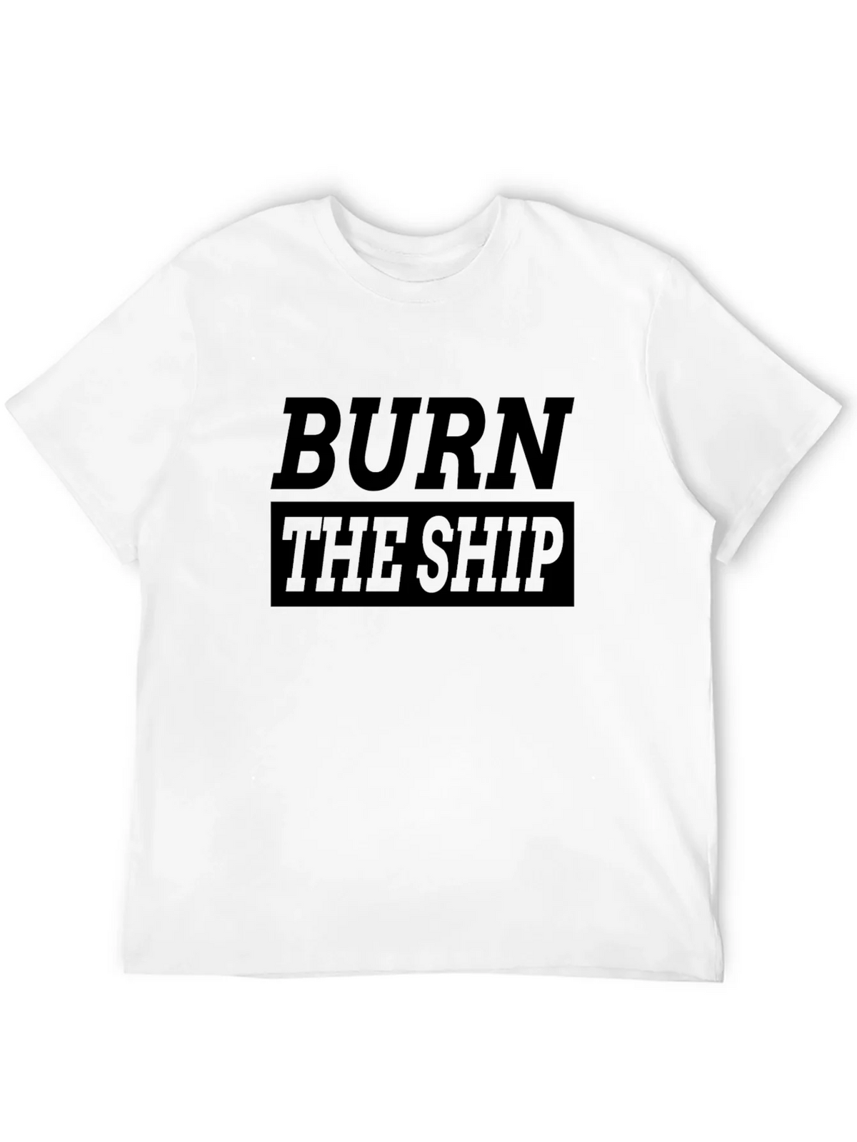 Burn the Ship Graphic Tee - Black Cotton T-Shirt product image 11