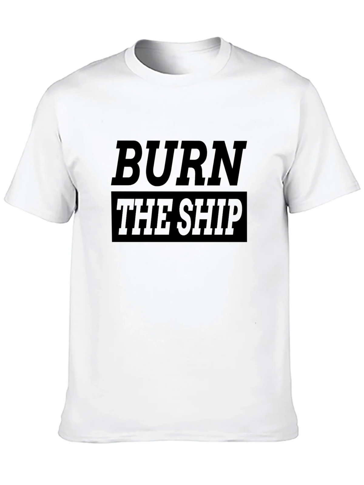 Burn the Ship Graphic Tee - Black Cotton T-Shirt product image 9
