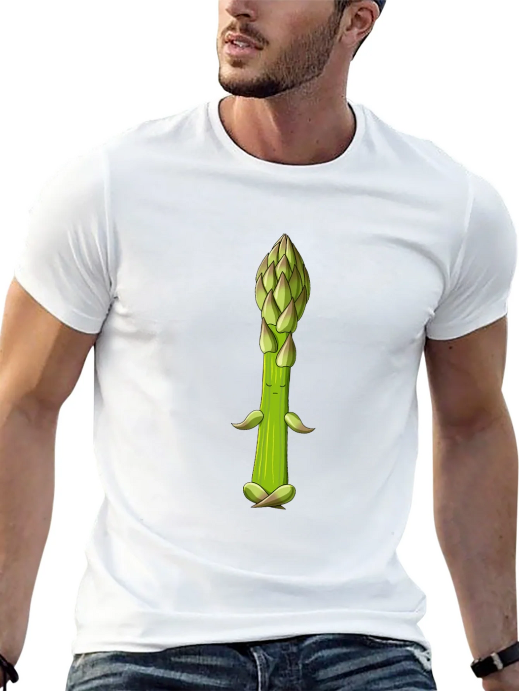 Meditating Asparagus Graphic Tee product image 12