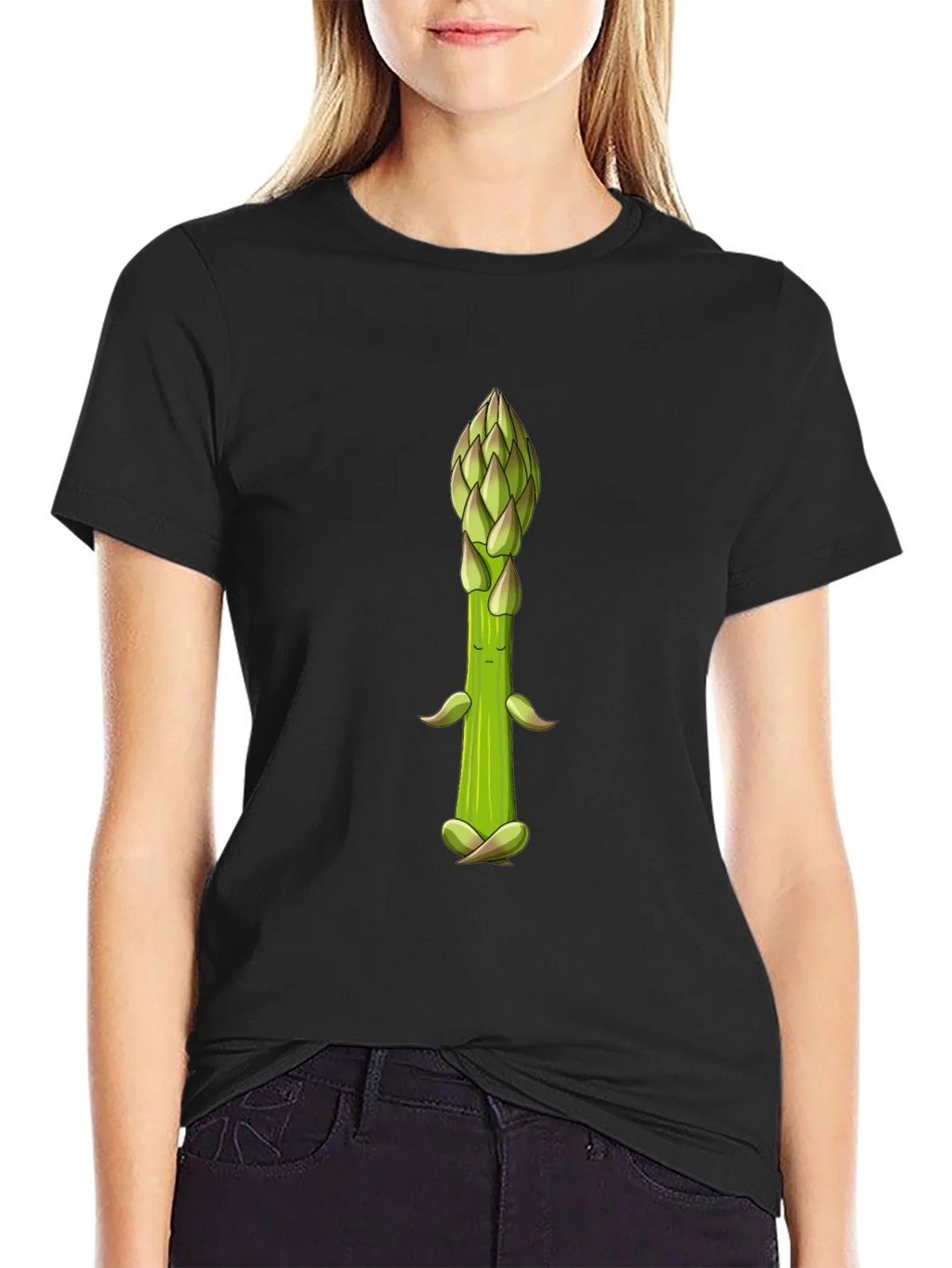 Meditating Asparagus Graphic Tee product image 2